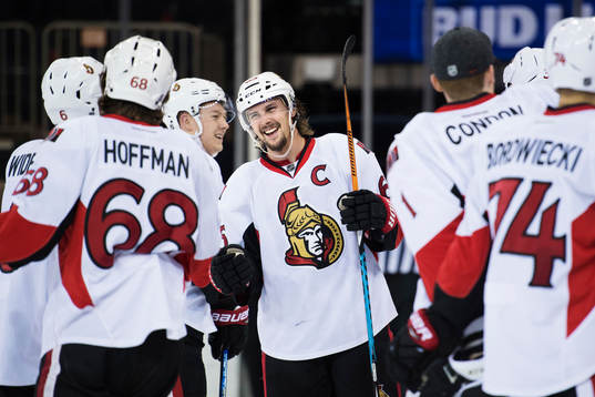 Ottawas Erik Karlsson jublar
