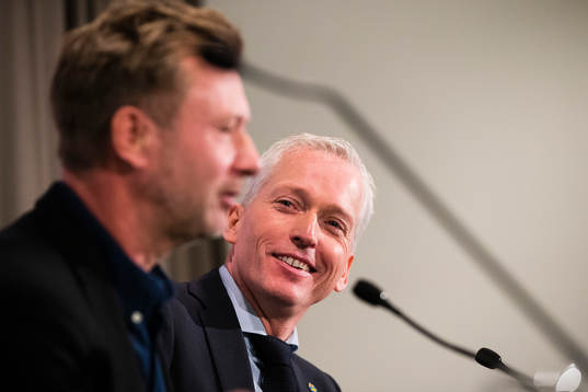 Blivande förbundskapten Peter Gerhardsson och Svenska