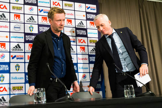 Blivande förbundskapten Peter Gerhardsson och Svenska