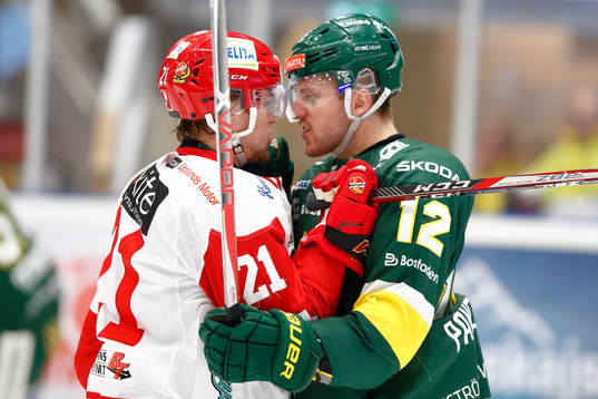 Almtunas Ludwig Blomstrand och Björklövens Niklas Pavel i