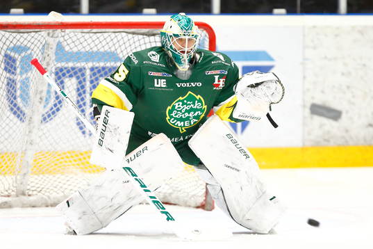 Björklövens målvakt Adam Werner