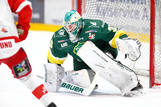 Björklövens målvakt Adam Werner