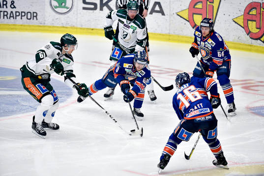 Färjestads Johan Ryno och Växjös Erik Josefsson