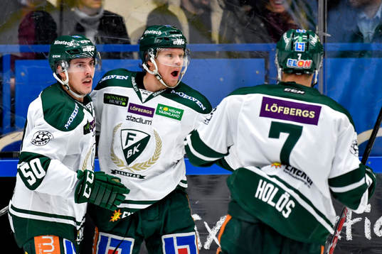 Färjestads Andreas Jämtin jublar