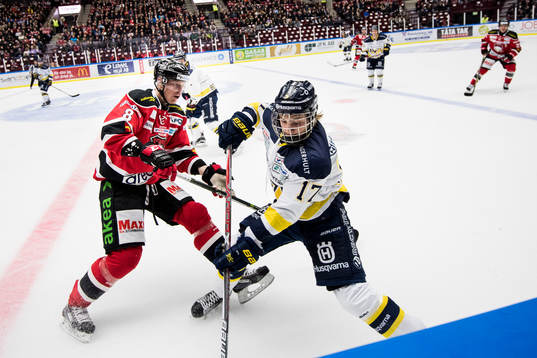 s Erik Brännström och Malmö Redhawks Lars Bryggman