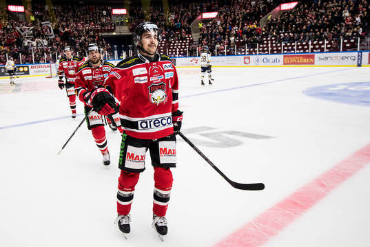 Malmö Redhawks Nils Andersson jublar