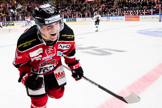 Malmö Redhawks Nichlas Hardt jublar