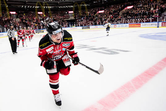 Malmö Redhawks Nichlas Hardt jublar