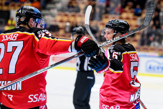 Luleås Linus Nässén jublar