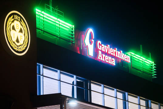 Entrén till Gavlerinken Arena före ishockeymatchen i SHL