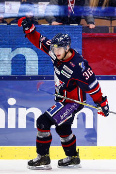 Linköpings Niklas Fogström jublar