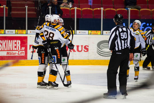 Skellefteås spelare jublar