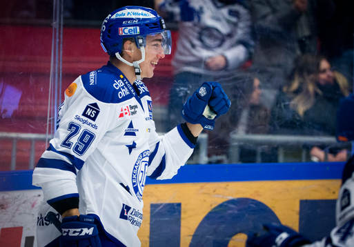 Leksands Tobias Forsberg jublar