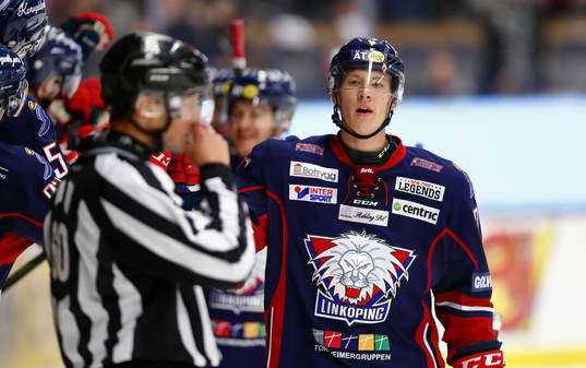 Linköpings Emil Sylvegård jublar