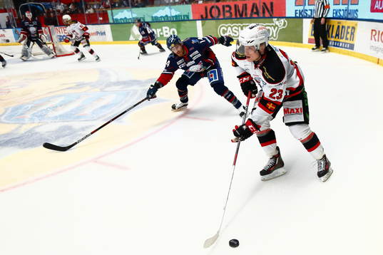 Malmö Redhawks Christoffer Forsberg och Linköpings Anssi
