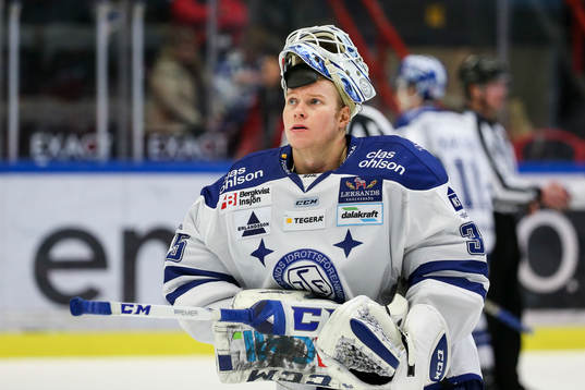 Leksands målvakt Atte Engren deppar