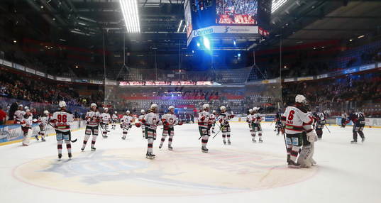 Malmö Redhawks spelare deppar