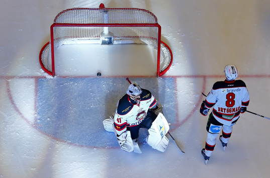 Malmö Redhawks spelare deppar
