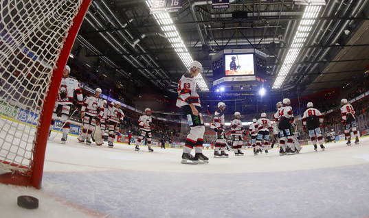 Malmö Redhawks spelare deppar