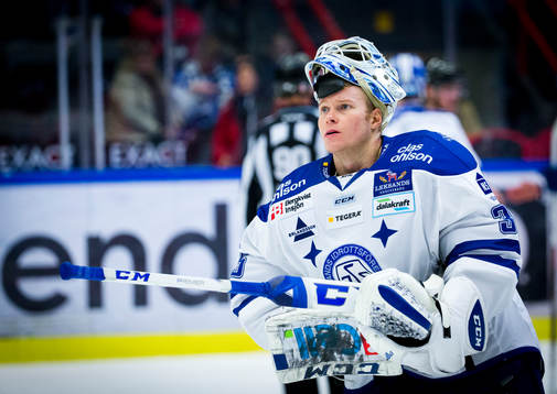 Leksands målvakt Atte Engren deppar