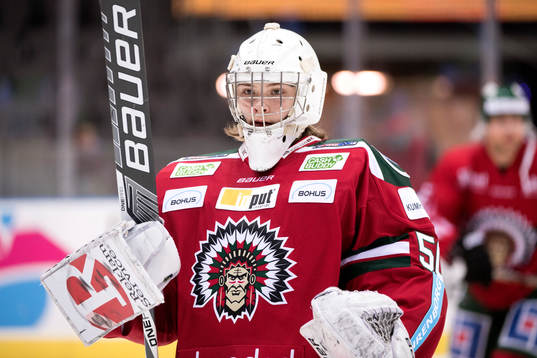 Frölundas målvakt Arvid Söderblom