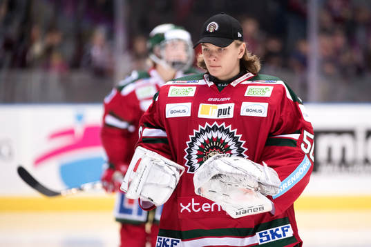 Frölundas målvakt Arvid Söderblom