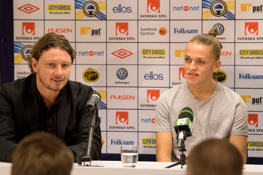Elfsborgs klubbchef Stefan Andreasson och Jesper Karlsson