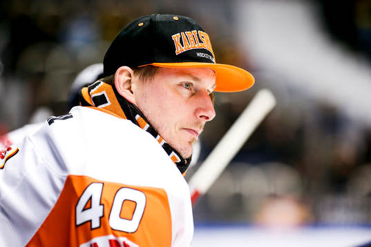 Karlskronas målvakt Johan Holmqvist