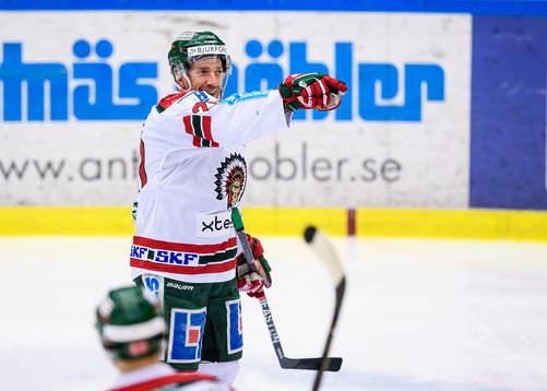 Frölundas Joel Lundqvist jublar