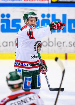 Frölundas Joel Lundqvist jublar