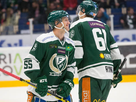 Färjestads Ole-Kristian Tollefsen seer nöjd ut