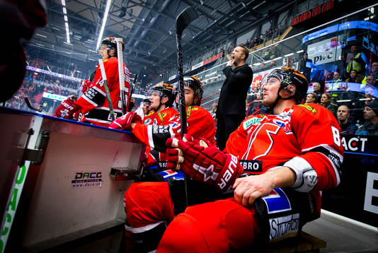 Örebros tränare Johan Tornberg och Nicklas Grossmann