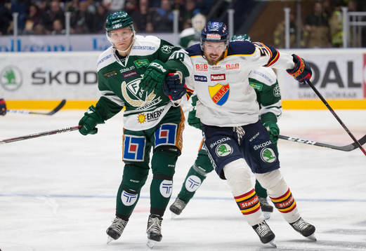 Färjestads Andreas Jämtin  och Djurgårdens Mikael Ahlén