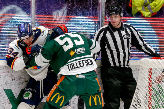Djurgårdens Daniel Brodin och Färjestads Ole-Kristian