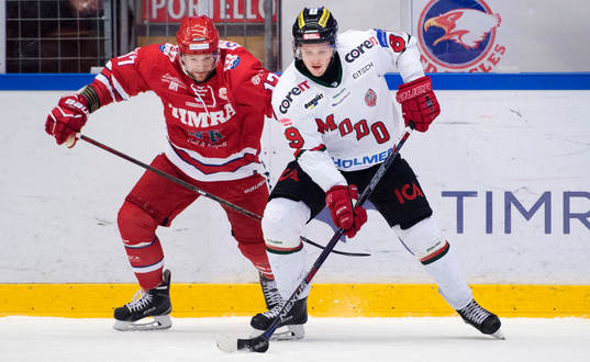 Timrås Robin Persson och Modos Patrik Karlkvist