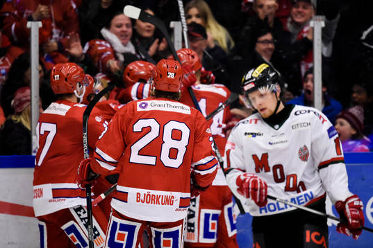 Timrås spelare jublar