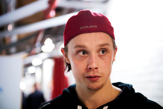 Timrås Jonathan Dahlén poserer för ett porträtt