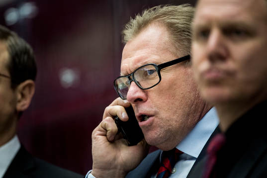 Malmö Redhawks VD och Sportchef Patrik Sylvegård pratar i