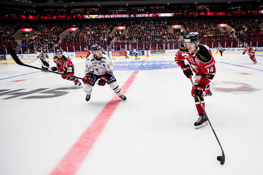 Linköpings Andrew Gordon och Malmö Redhawks Carl-Johan