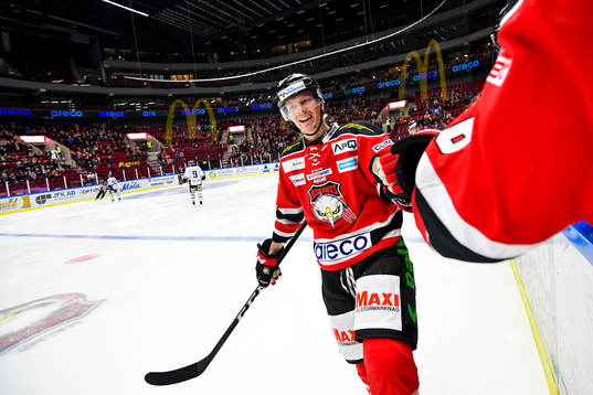 Malmö Redhawks Lars Bryggman jublar