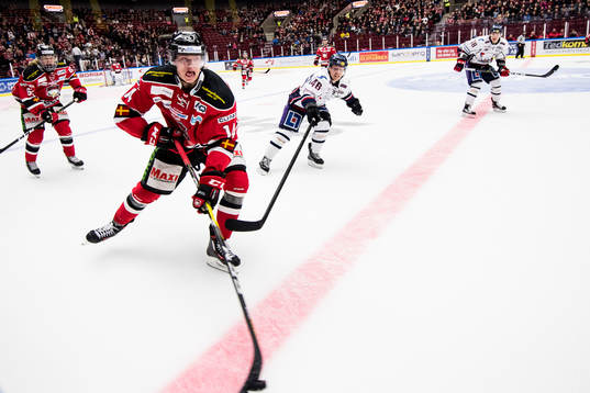 Malmö Redhawks Carl-Johan Lerby och Linköpings Mathis