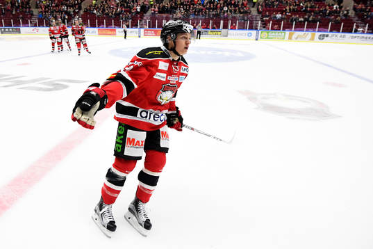 Malmö Redhawks Rhett Rakhshani jublar