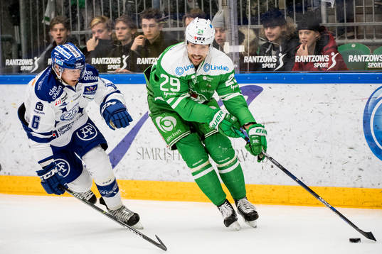 Leksands Joe Piskula och Rögles Ludvig Rensfeldt
