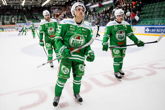 Rögles Lukas Elvenes, Bryan Lerg och Ludvig Rensfeldt