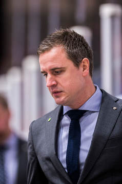 Linköpings tränare Dan Tagnes deppar