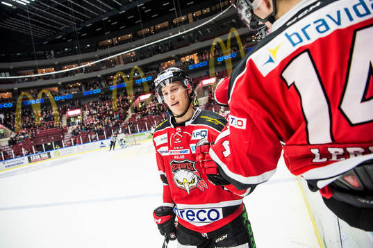 Malmö Redhawks Robin Alvarez jublar