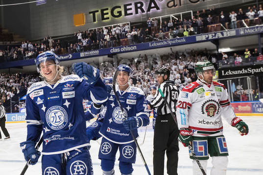 Leksands Isak Skedung jublar