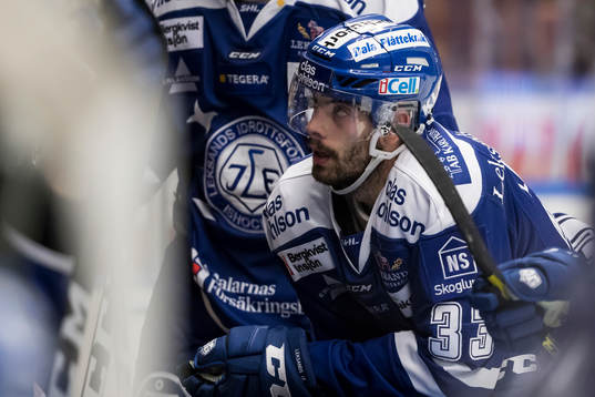 Leksands Markus Lauridsen  i ishockeymatchen i SHL mellan