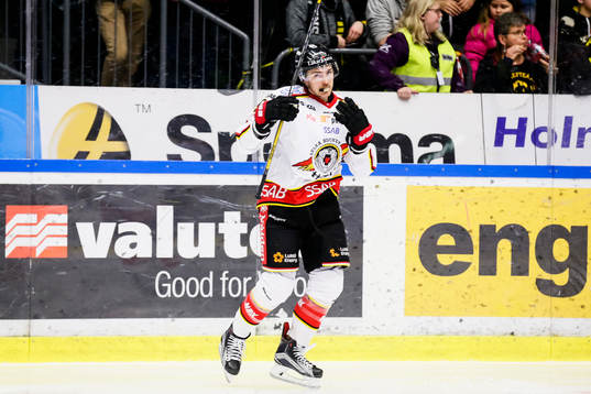 Luleås Johan Forsberg jublar
