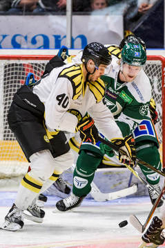 Brynäs Jesper Jensen och Färjestads Anton Gustafsson